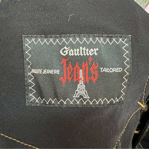 VTG Jean Paul Gaultier Black Satin Vest - Picture 8 of 8